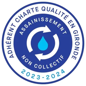 Notre adhésion à la Charte Qualité Assainissement Non Collectif en Gironde pour le respect des bonnes pratiques